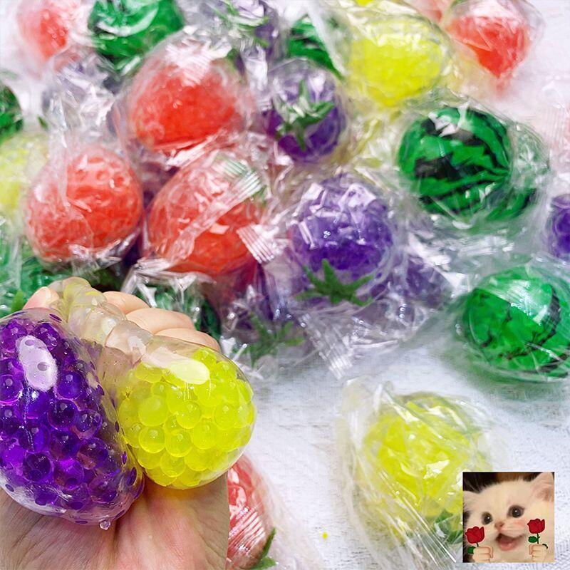 Cosplay Fireball Prop - 귀여운 과일 모양 스트레스볼, 다채로운 과일