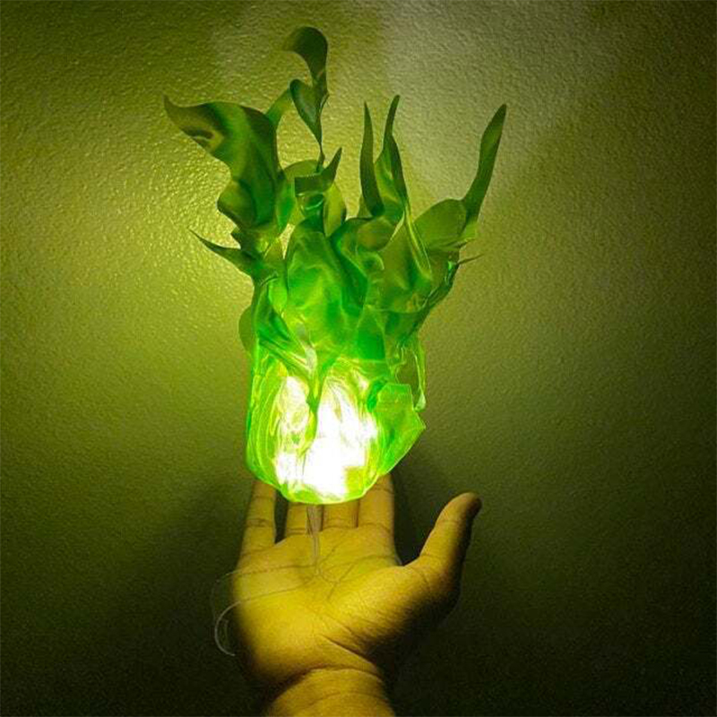 Cosplay Fireball Prop - 할로윈 플로팅 파이어볼 소품, 사실적인 가짜