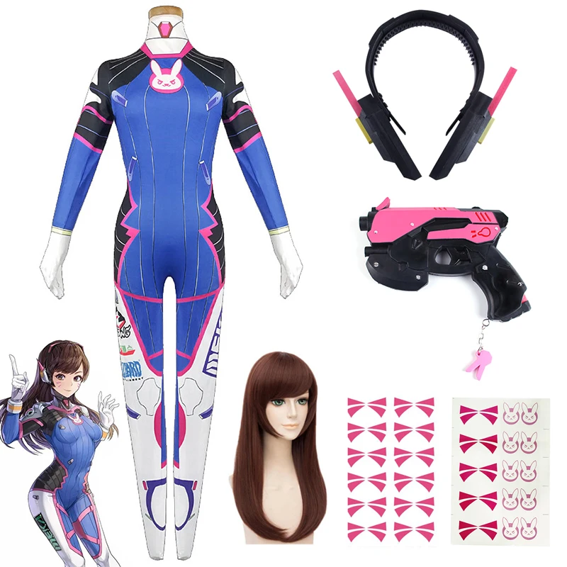 Dva Cosplay Prop - 게임 오버워치 Dva 코스프레 의상 타이츠