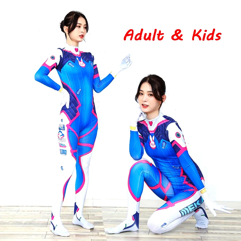 할로윈 코스튬 3D 프린팅 레이디 D.V.A. 여성용  - Dva Cosplay Prop 리뷰 및 가격