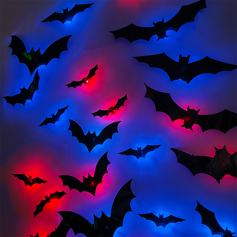 할로윈 3D 입체 LED 플래시 라이트 박쥐 벽 스티커 - Cosplay Bat Prop 리뷰 및 가격