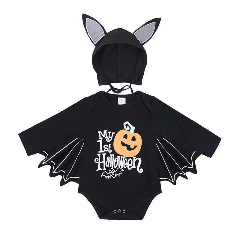 아기의 첫 할로윈 의상 검은 박쥐 장난 꾸러기 점프 슈 - Cosplay Bat Prop 리뷰 및 가격