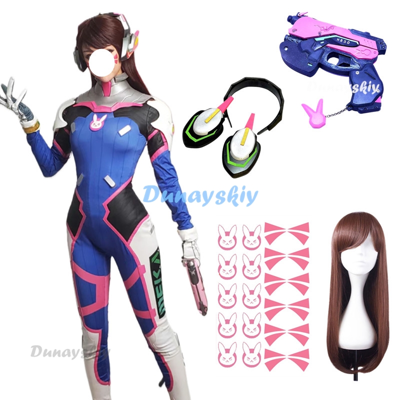 애니메이션 여성 점프수트 타이츠, Dva 코스프레 코스 - Dva Cosplay Prop 리뷰 및 가격